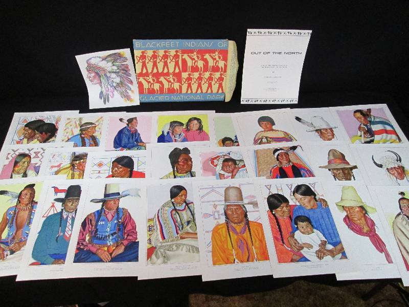 lot 57 image: 1940s Great Northern Rail Road Blackfeet Indians