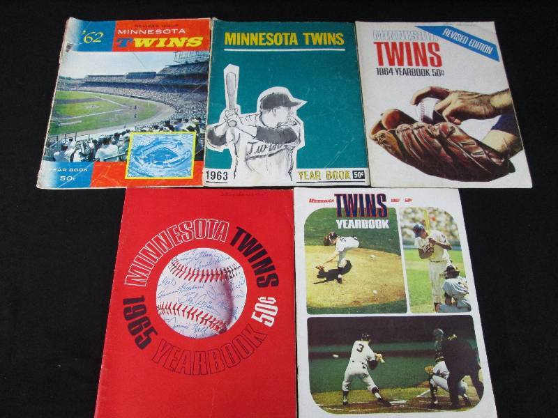 lot 59 image: 1960s Minnesota Twins Year Books