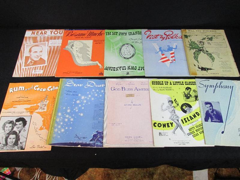lot 72 image: Vintage Sheet Music