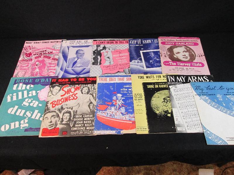 lot 73 image: Vintage Sheet Music