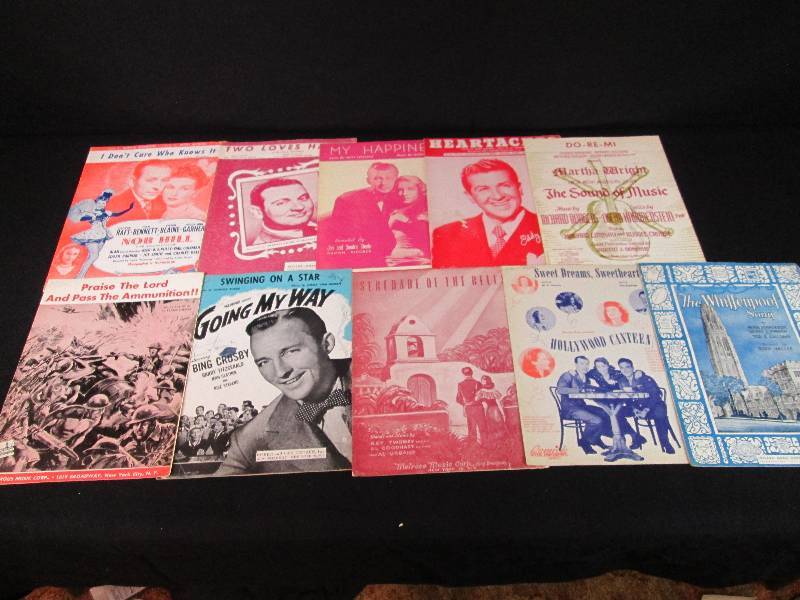 lot 74 image: Vintage Sheet Music