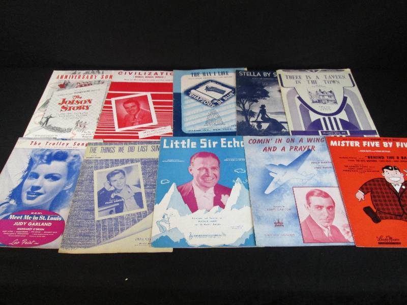 lot 76 image: Vintage Sheet Music