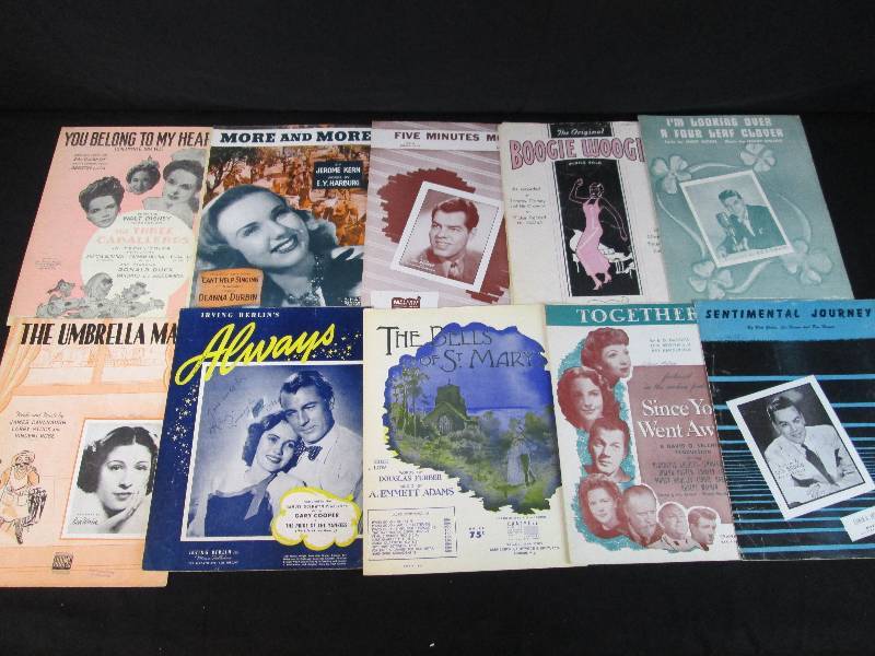 lot 77 image: Vintage Sheet Music