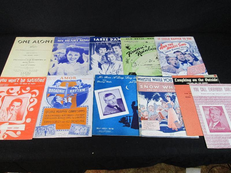 lot 79 image: Vintage Sheet Music