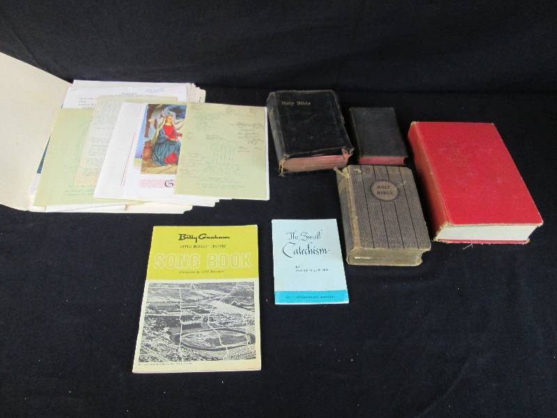 lot 83 image: Bibles & Hymnal