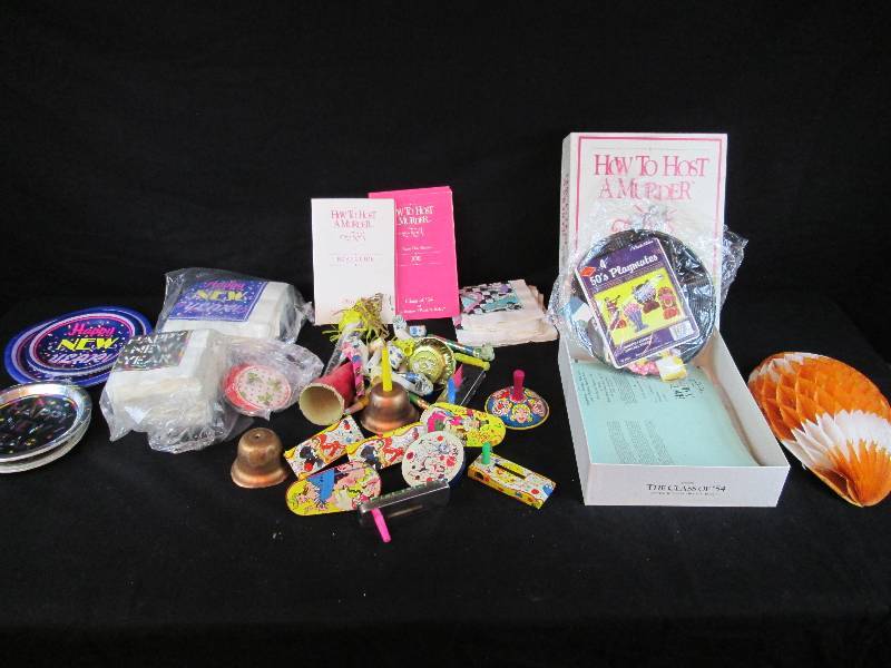 lot 94 image: Vintage party supplies