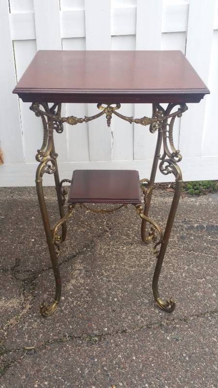 lot 4B image: Victorian Double Brass Table