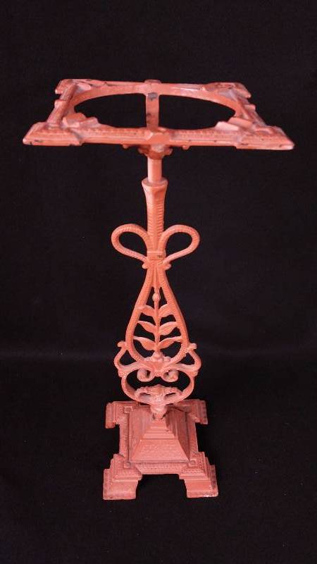 lot 36D image: Antique Cast Iron Smoker Stand