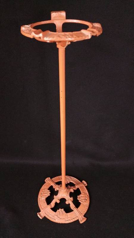 lot 36F image: Antique Cast Iron Smoker Stand
