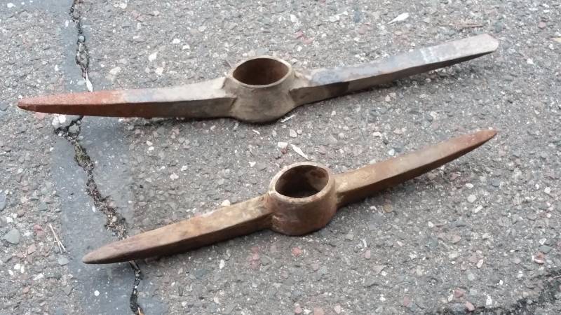 lot 36I image: Two Antique Pick Axe Heads