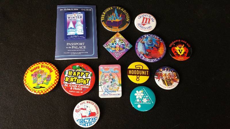 lot 151I image: Winter Carnival Pin-Backs, 1969 and More