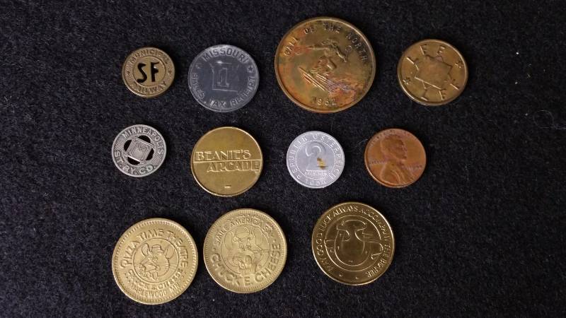 lot 151J image: Railway Tokens, 1952 Winter Carnival Coin, Etc.