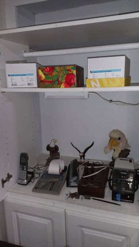 lot 235 image: Group of Office Supplies, Bald Eagles, Etc.