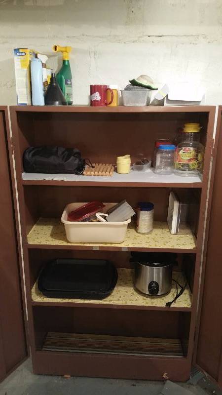 lot 242 image: Metal Cabinet & Misc
