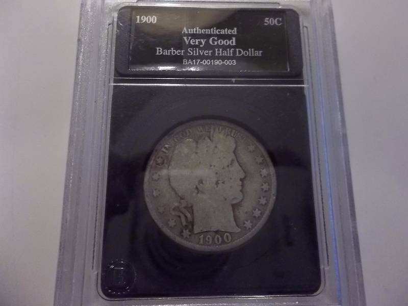 1900 Barber Half Dollar Slabbed & Authenticated VG