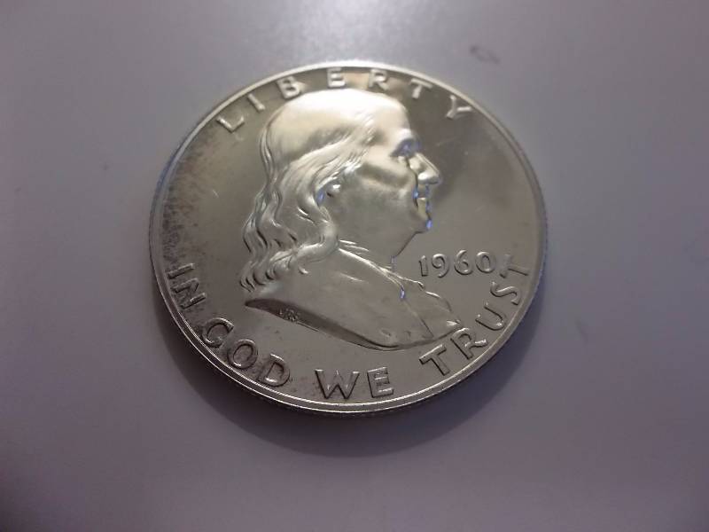 1960 Franklin Half Dollar Proof (Valued  $45.00)