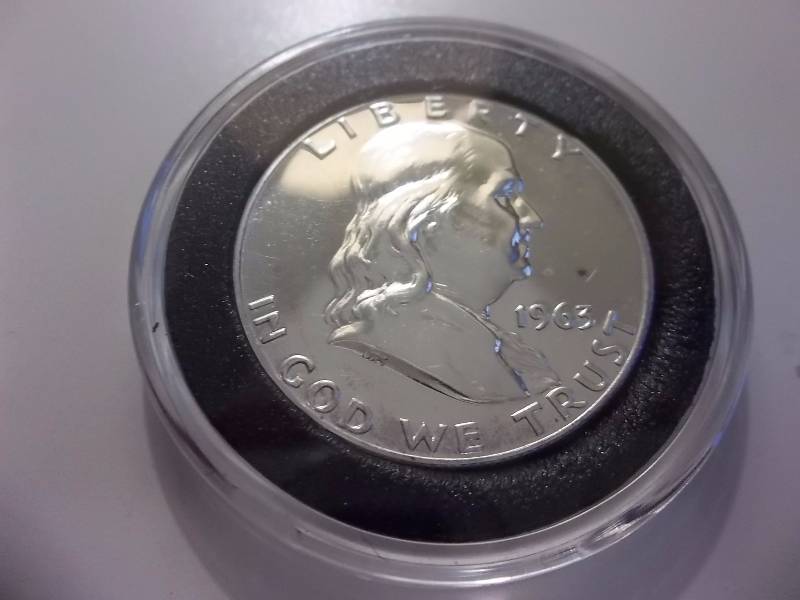 1963  Franklin Half Dollar Proof (Valued  $45.00)