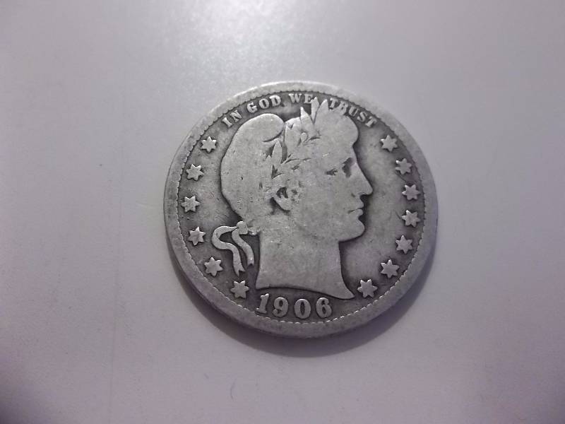 1906 D Barber Quarter
