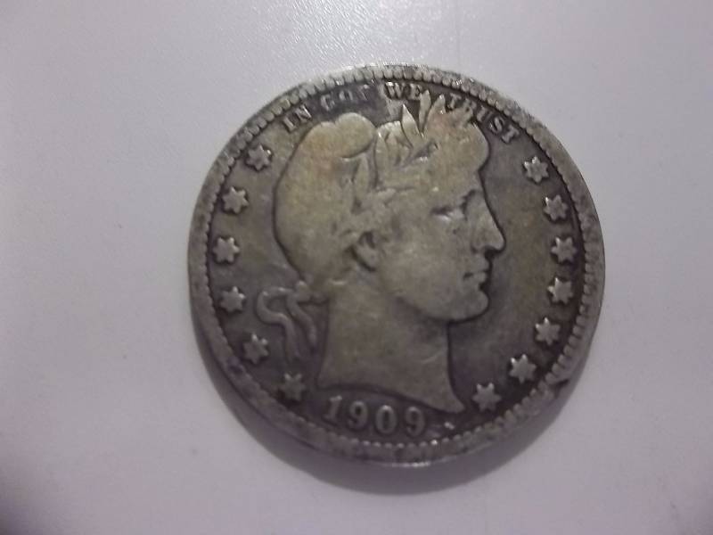 1909 D Barber Quarter Better Grade