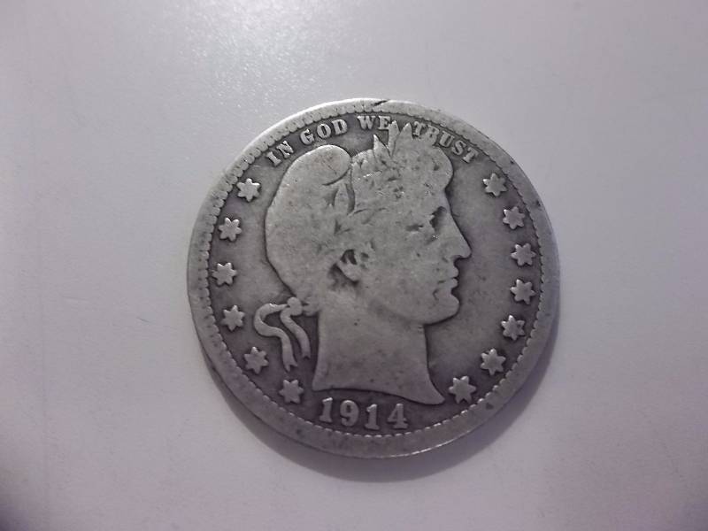 1914  Barber Quarter
