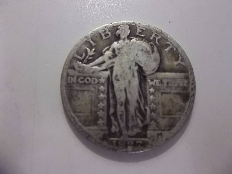 1927 Standing Liberty Quarter Very Strong Date
