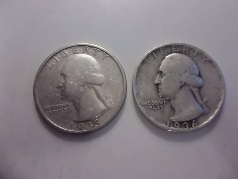 1935 S, 1936 S Washington Quarter Higher Grades