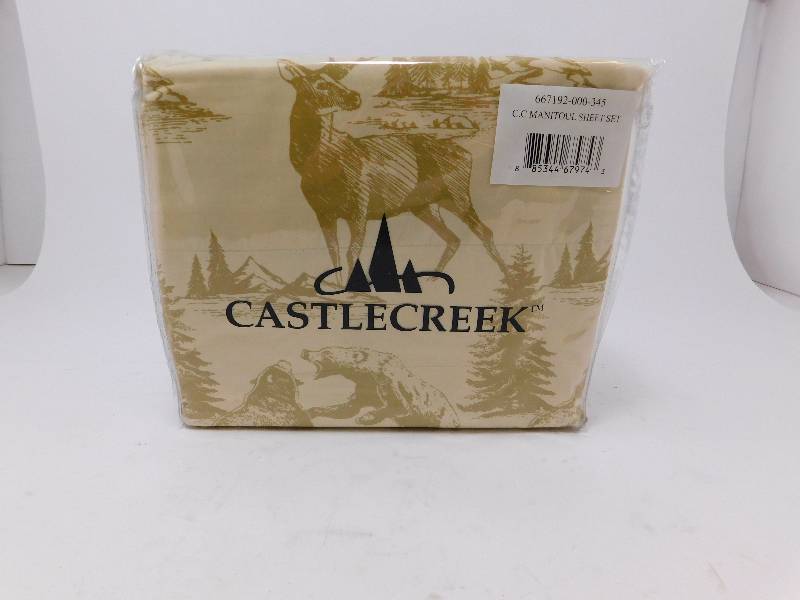 lot 40 image: New CastleCreek Manitoul Microfiber Sheet Set