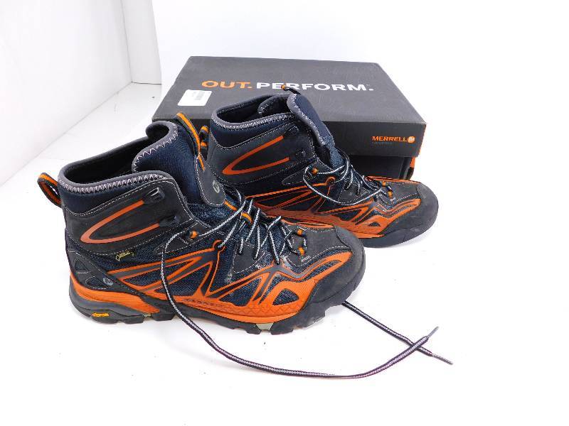 lot 85 image: Merrell Mens Size 11.5 Capra Mid Sport GORE-TEX Hiking Boots
