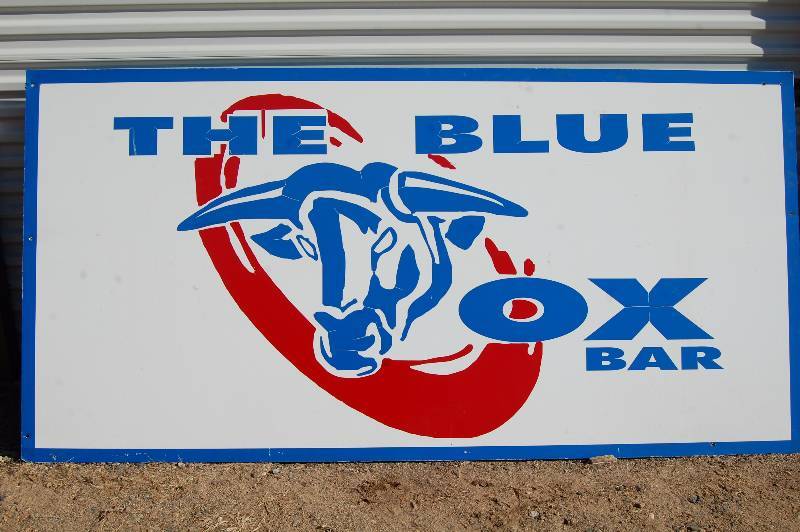 Blue Ox Bar Sign