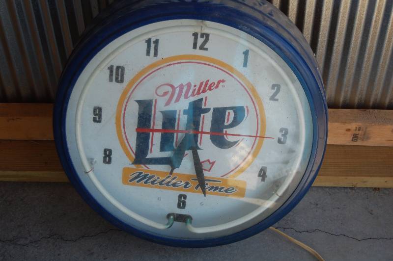 Neon Beer Clock
