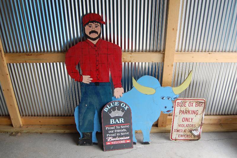 Blue Ox Bar Memorabilia