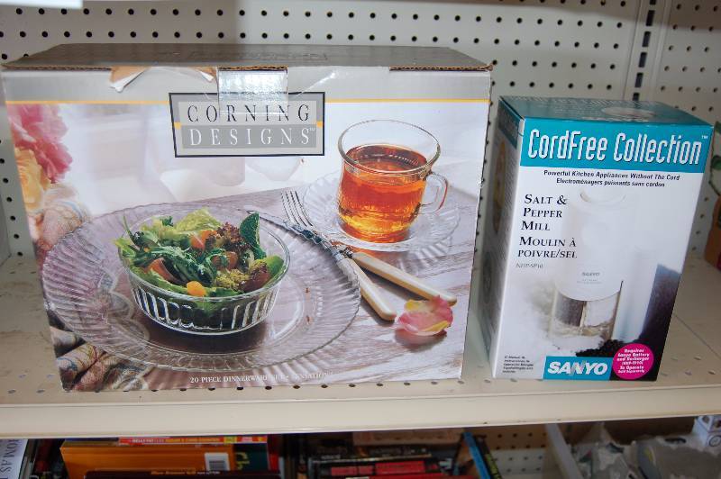 Dinnerware Set and Salt and Pepper Mill