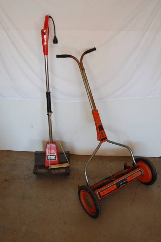 Power Snow Shovel and Manual Push Blade Mower