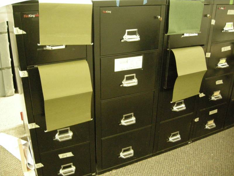 lot 92 image: FireKing Fireproof File Cabinet