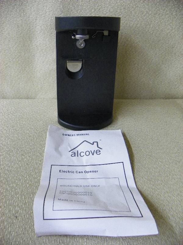 Alcove Electric Can Opener Black