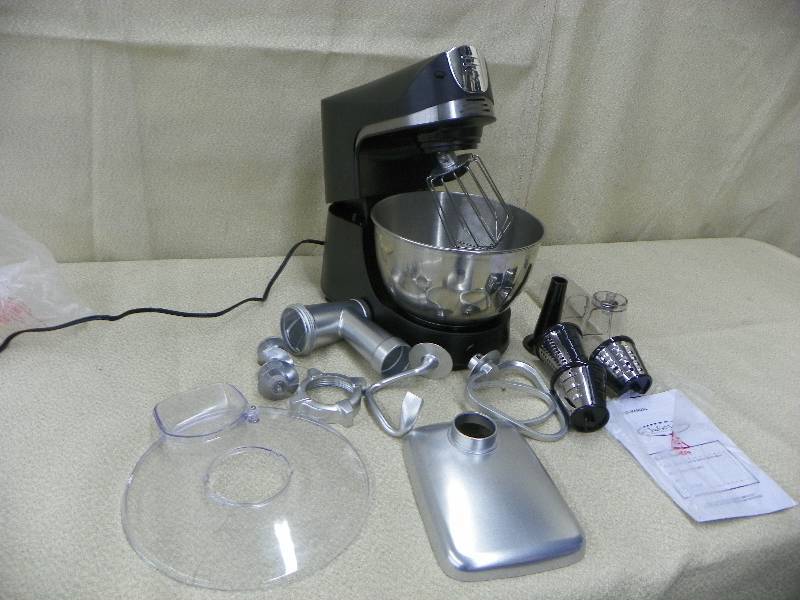 CHEFS MARK 1200W Stand mixer w accessories Black