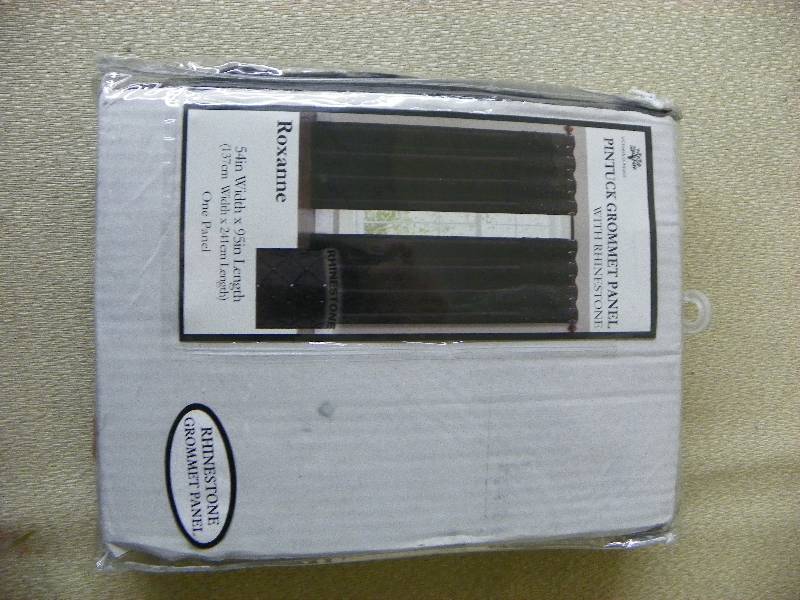 Roxanne Pintuck Grommet Panel Black