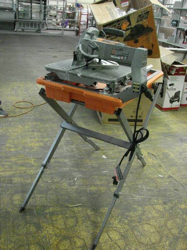 lot 274 image: RIGID R4030 7 INCH DIAMOND EDGE BLADE, WET TILE SAW