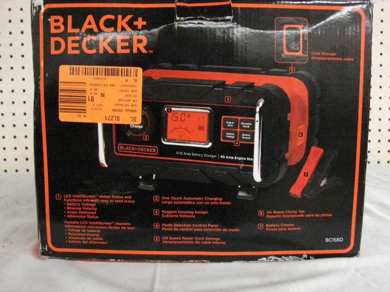 lot 298 image: BLACK & DECKER BATTERY CHARGER