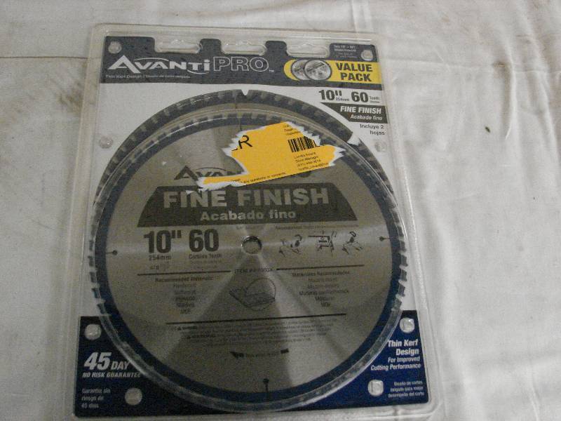 lot 299 image: AVANTI PRO 10 SAW BLADES, 2 PACK