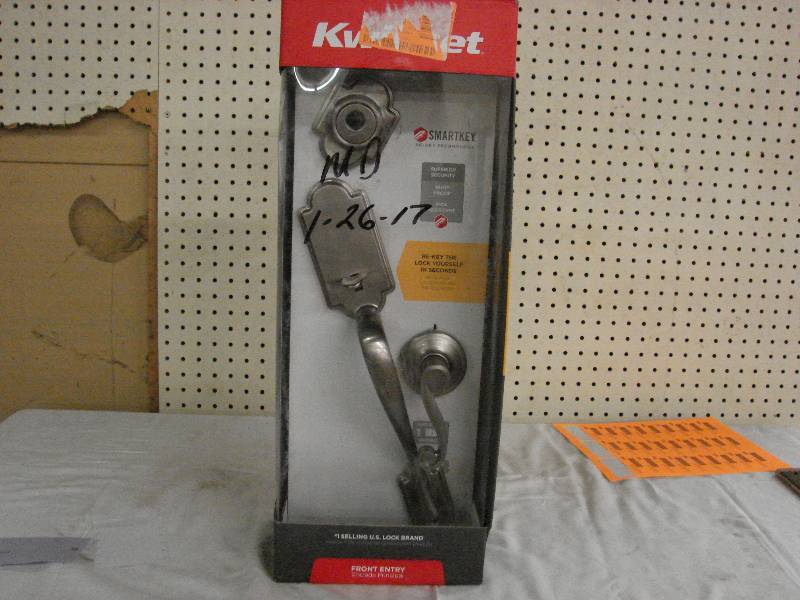 lot 303 image: KWIKSET SMART KEY, FRONT ENTRY DOOR HANDLE