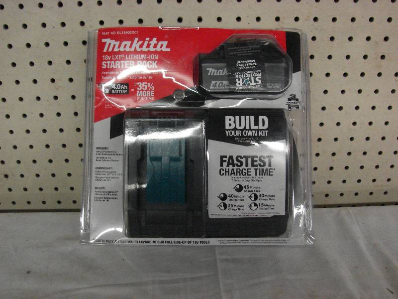 lot 313 image: MAKITA 18 V LXT LITHIUM STARTER PACK