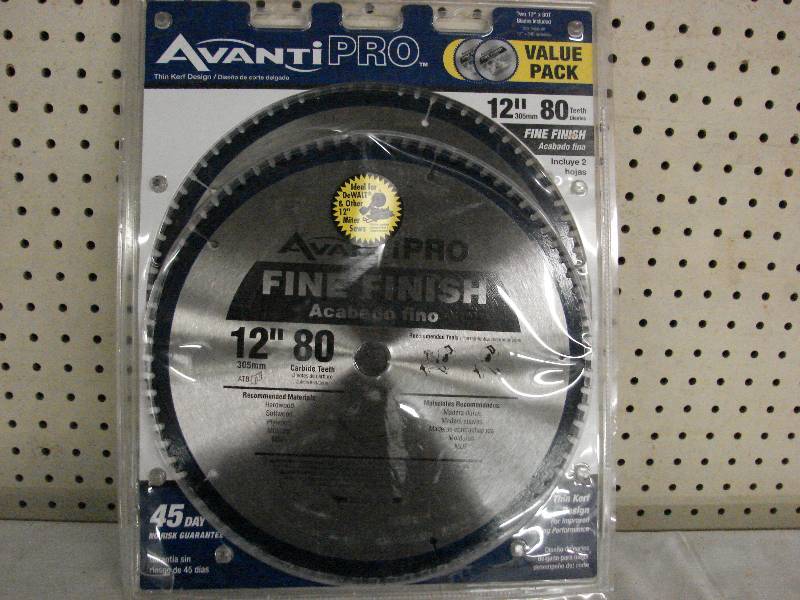lot 330 image: AVANTI PRO 12 SAW BLADES, 2 PACK