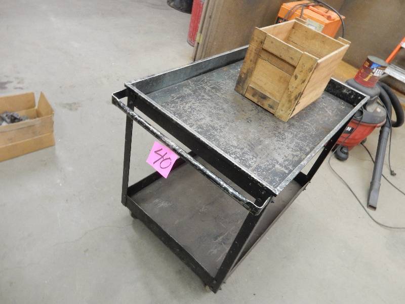 lot 40 image: Steel Rolling cart