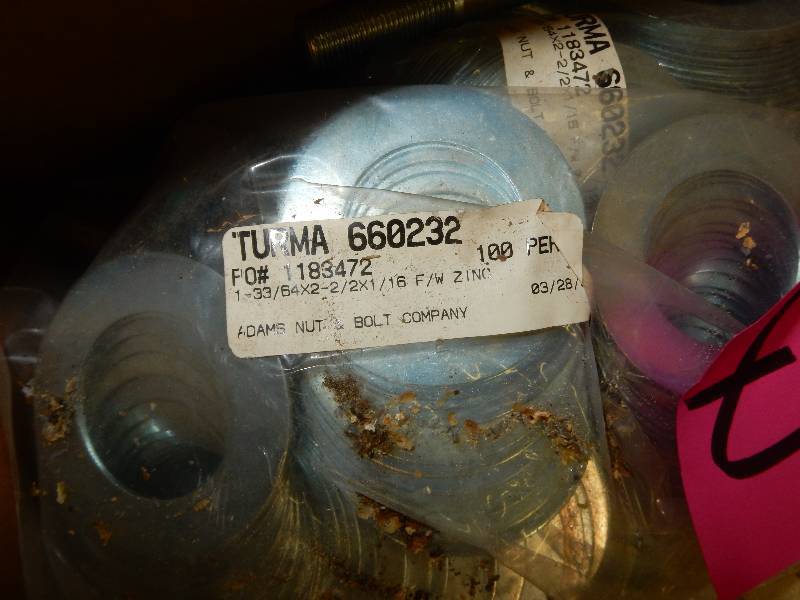 lot 127 image: Washers 1-3364 x 2-22 x116 FW ZINC