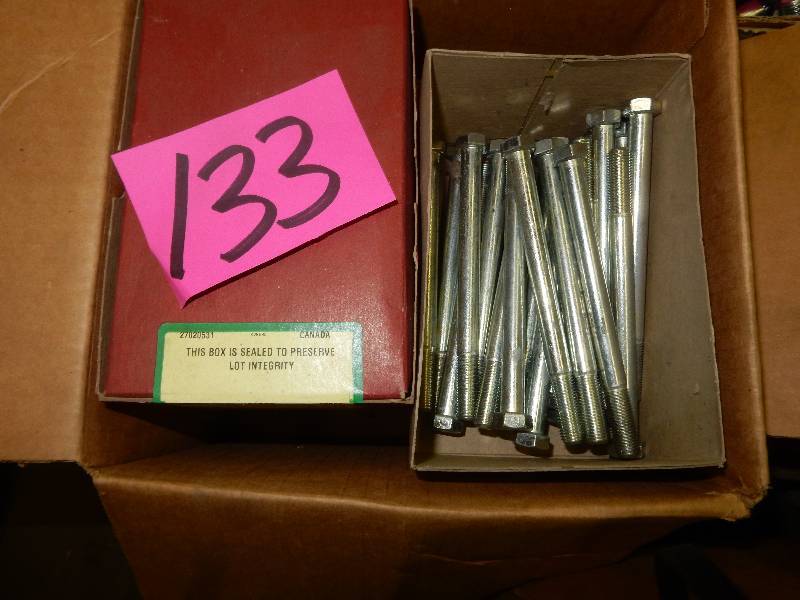 lot 133 image: 4 Boxes  716 -205 12 G5 HHCS Zinc  BOLTS