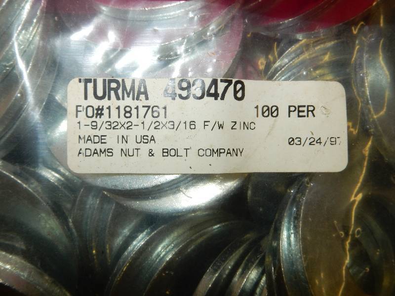 lot 118 image: Washers 932x2 12 x 316 FW Zinc