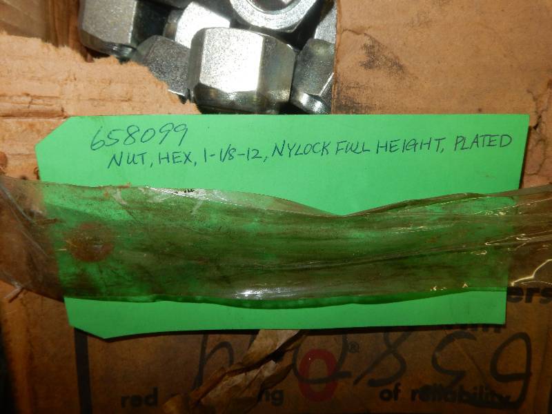 lot 179 image: Hex nuts with Nylon inserts.. See tag for full description
