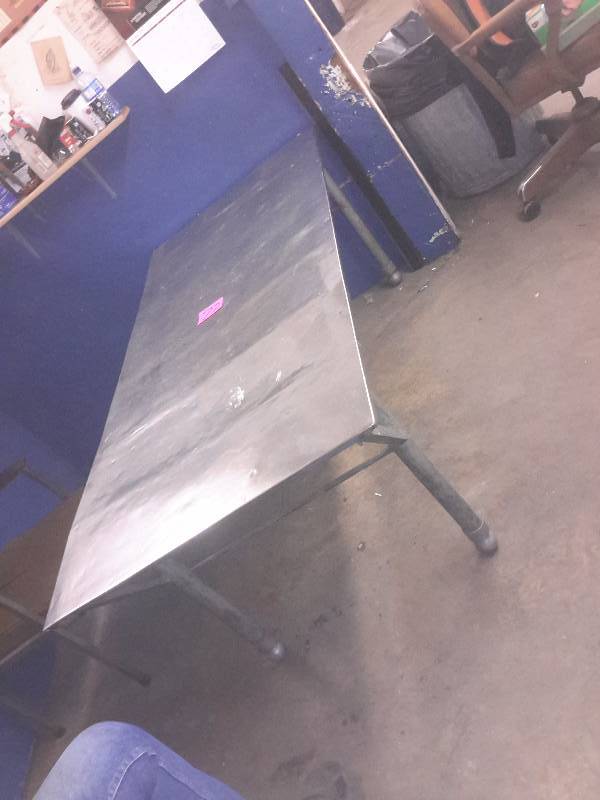 lot 22 image: STainless Steel Top Table