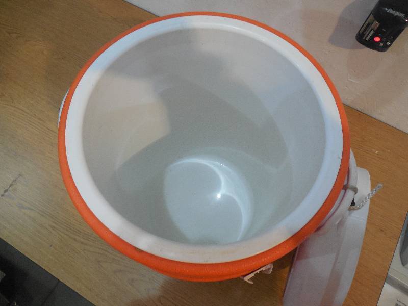 lot 73 image: The Home Depot 5 gal. Orange Water Cooler